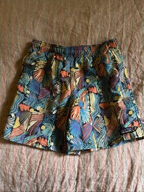 Patagonia Multicolor Tropical Leaf Print Swim Shorts